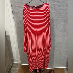 Women’s (1X) Old Navy Red Stripped Dress